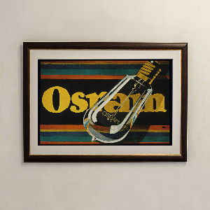 Plakat Osram, elektryczne żarówki
