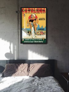 Retro plakat Vuelta Ciclista Cataluna