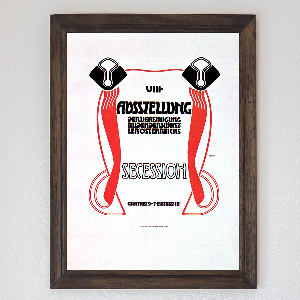 Plakat Vintage Ósma Wystawa Secesji