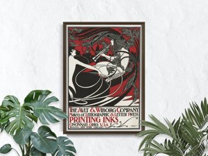 Plakat Vintage reklama ault i Wiborg firmy