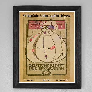 Plakat Vintage Deutsche Kunst und Dekoration